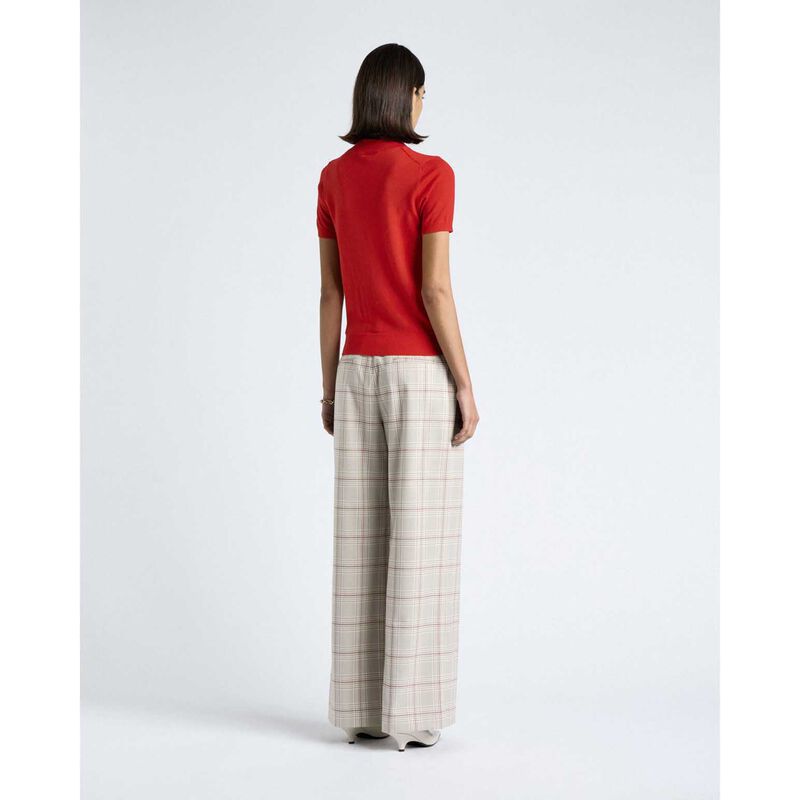 Cue Short Sleeve Mock Neck Knit image number 1